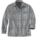 Carhartt Flannel Sherpa Lined Hemd, grau, Größe 2XL