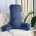 Viv + Rae™ Kistler Backrest Cushion Polyester/Polyfill/Faux Fur in Blue | 30 H x 28 W x 17 D in | Wayfair 0CBF25B04E9546A08D358D0486E6C442