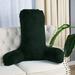 Viv + Rae™ Kistler Backrest Cushion Polyester/Polyfill/Faux Fur in Black | 30 H x 28 W x 17 D in | Wayfair 09E22F5BB9EE41C789F42176F2BEB193