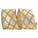 The Holiday Aisle® Box Net Jute Nestle Wired Ribbon Fabric in Brown/Yellow | 2.5 H x 4 W x 4 D in | Wayfair D426A8C3D2664349AA1BC56FAFA643AA