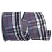 The Holiday Aisle® Plaid Ribbon Fabric in Gray/White | 2.5 H x 4 W x 4 D in | Wayfair 0204CE7B392641118AF2C78C9FF39B79