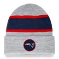 Men's Fanatics Branded Heather Gray New England Patriots Logo Cuffed Knit Hat