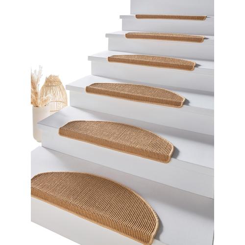 Stufenmatte DEKOWE Teppiche Gr. B/L: 65 cm x 24 cm, 8 mm, 2 St., beige (natur) Stufenmatten