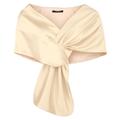 Swing Satin-Stola, 42 - Creme, Damen, aus Polyester