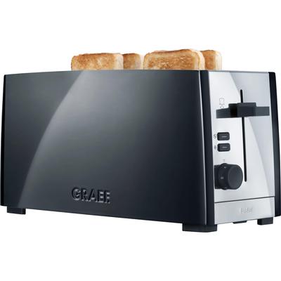GRAEF Toaster "TO 102, schwarz-matt" schwarz (schwarz, matt) 4-Scheiben-Toaster Toaster