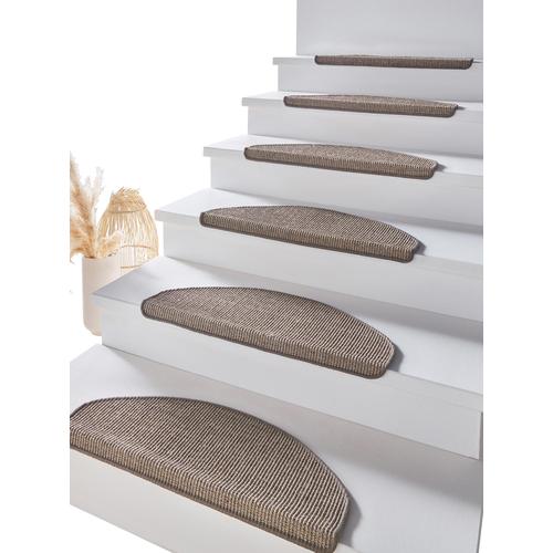 Stufenmatte DEKOWE Teppiche Gr. B/L: 65 cm x 24 cm, 8 mm, 2 St., grau Stufenmatten