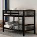 Elegant Design Twin over Twin Bunk Bed with Ladder and High Quality Solid Pine Legs and a Strong Durable Frame for Bedroom