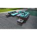 Amalfi 12 Piece Outdoor Wicker Patio Furniture Set 12h