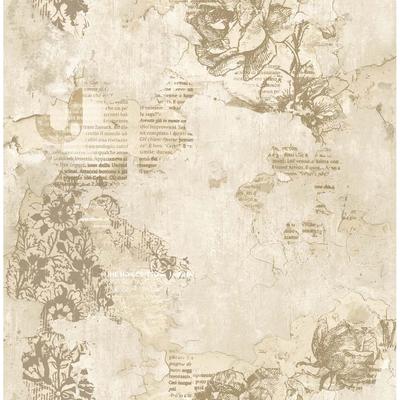 Seabrook Designs Terica Abstract Script Unpasted Wallpaper