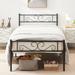 VECELO, (Set of 2) Bed Frame with Headboard, Twin Size Platform Bed