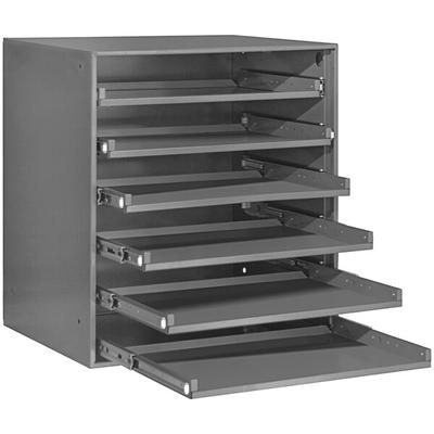 Durham Mfg 6-Compartment Large Steel Heavy Duty Bearing Slide Rack 321B-95
