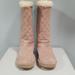 Michael Kors Shoes | Michael Kors Sandy Quilted Winter Fur Suede Boots | Color: Cream/Tan | Size: 7