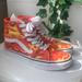 Vans Shoes | Hi Top Vans (7.5 Women’s) | Color: Orange | Size: 7.5