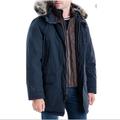 Michael Kors Jackets & Coats | Michael Kors Men's Hooded Jacket Blue Size Lt Big & Tall Faux-Fur Parka | Color: Blue | Size: Lt