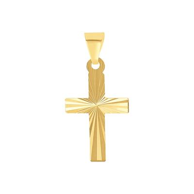 amor - Motivanhänger für Damen und Herren, Unisex, Gold 375 | Kreuz Ketten 1 ct