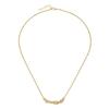 Luigi Merano Collier mit Kugeln in verschiedenen Größen, Gold 375 45 cm Damen
