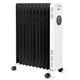 BLACK+DECKER BXRA43015GB Digital Oil Filled Radiator, 3 Heat Settings, Adjustable Thermostat and 24 Hour Timer, 2.3KW, White