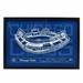 Chicago Cubs 16'' x 23'' Stadium Glass Framed Sign