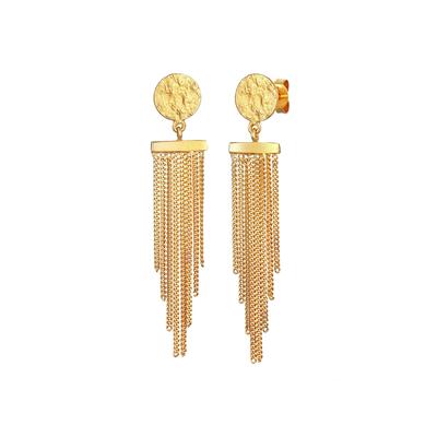 Elli - Plättchen Ketten Look Elegant 925 Silber Ohrringe 1 ct Damen (59.99 € / 1 ct) Image