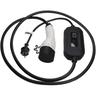 vhbw Câble de recharge type 2 vers prise euro F compatible avec Audi A3 TFSI e, A4 TFSI e voiture