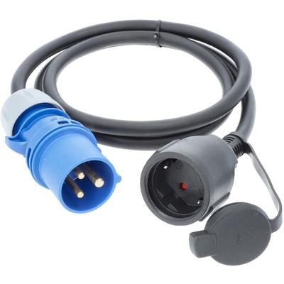 Adapterleitung 230V/16A/3polig 1,5m, H07RN-F 3G2,5, cee Stecker-Schuko Kupplung Image