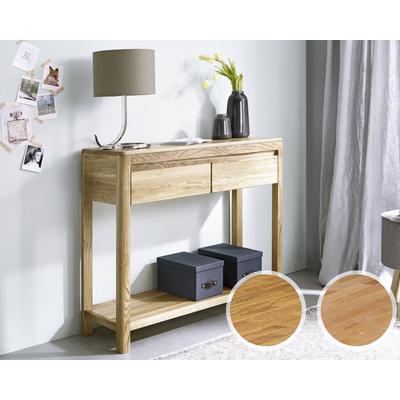 3S Frankenmöbel »Corner« Massivholz Konsole KM-0240 / Kernbuche geölt / 90 x 78 x 33 cm Image