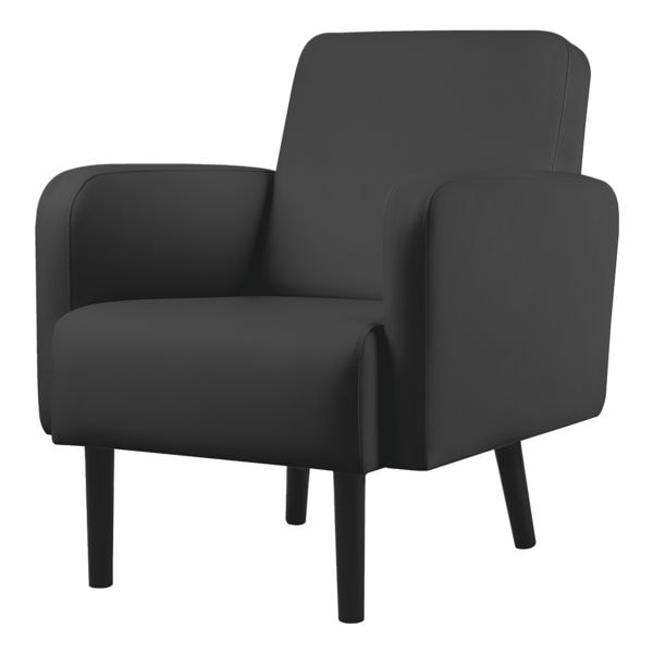 meet Sessel »Lisboa« mit Kunstlederbezug schwarz, 71x83x55 cm
