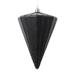 Vickerman 690420 - 6" Matte Black Cone Christmas Tree Ornament (3 Pack) (MT224317)