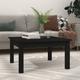 vidaXL Table basse Noir 55x55x30 cm Bois massif de pin