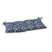 Pillow Perfect Outdoor/ Indoor Woodblock Prism Blue Swing/ Bench Cushion