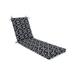 Pillow Perfect Outdoor/ Indoor Kirkland Black Chaise Lounge Cushion