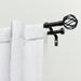 ATI Home Ogee 1" Adjustable Curtain Rod and Finial Set