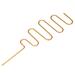 1Pcs Garden Plant Support Trellis Rings Stake Bracket Bending Shape Gold Tone - Gold Tone