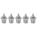 5pcs Track Spikes 3/16 Inch Alloy Steel Small Pointed, Silver Tone - Silver Tone