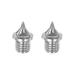 2pcs Track Spikes 3/16 Inch Alloy Steel Small Pointed, Silver Tone - Silver Tone
