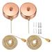 AC 125/250V Pull Chain Switch, 2 Pack On-Off Switch for Wall Lamp Rose Gold - Rose Gold