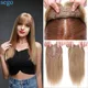 SEGO-Extensions de Cheveux Naturels pour Femme Postiche avec Frange 4 Clips 10x12cm