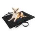 Catalonia Reversible Waterproof Dog Bed Pad, Portable Car Seat Pet Cushion Mat w/ Handles Polyester in Blue/Brown | 2 H x 38 W x 25 D in | Wayfair