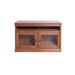 Forest Designs Solid Wood Floating mount TV Stand for TVs up to 60" Wood in Black | Wayfair 4613- TG-54w-BA