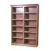 Forest Designs 84" H x 48" W Standard Bookcase Wood in Brown | 84 H x 48 W x 13 D in | Wayfair 6135-MR