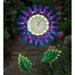 Regal Art & Gift Blue Buttercup Thermometer Solar Stake | 48 H x 11.75 W x 2.75 D in | Wayfair 12708