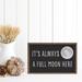 The Holiday Aisle® Full Moon Black Wood in White | 16 H x 10 W x 1.5 D in | Wayfair DCC1E1DD41E347179839CF607B2F2C64