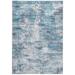 84 x 60 x 0.25 in Area Rug - 17 Stories Abstract Machine Woven Polyester Area Rug in Blue/Gray Polyester | 84 H x 60 W x 0.25 D in | Wayfair