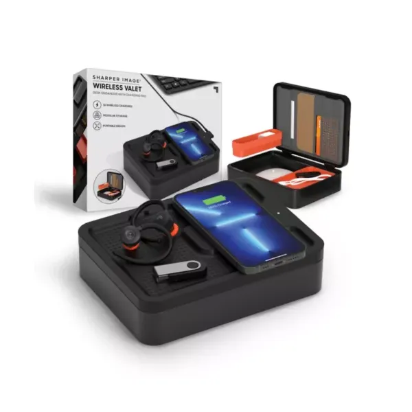 sharper-image-wireless-valet-desk-organizer-with-charging-pad,-modular-tray,-and-cardholder,-compatible-with-iphone-13-13-pro-13-pro-max,-samsung/
