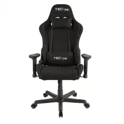 Techni Sport Ts-F44 Fabric Ergonomic High Back Racer Style Pc Gaming Chair, Black