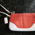 Coach Bags | Coach Womans Wristlet Handbag | Color: Red/White | Size: Os