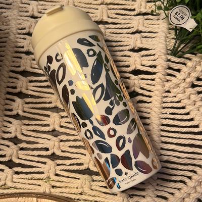 Kate Spade Kitchen | Kate Spade Coffee Tea Travel Mug Cup | Color: Gold/White | Size: Os