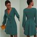 Anthropologie Dresses | Anthropologie Maeve Malta Belted Long Sleeve Dress Size S | Color: Green | Size: S