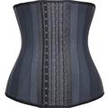 Women Waist Trainer Belt, Slimming Waist Cinchers Corset Weight Loss Short Body Shaper Tummy Control Latex Girdle Shapewear,Black,XXS