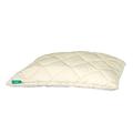 WOOLROOM - Organic Baby and Travel Pillow - Luxury Hypoallergenic Children’s Bed Pillow, Temperature Regulating Feather and Down Alternative - British Organic Machine Washable Wool Pillow, Champagne